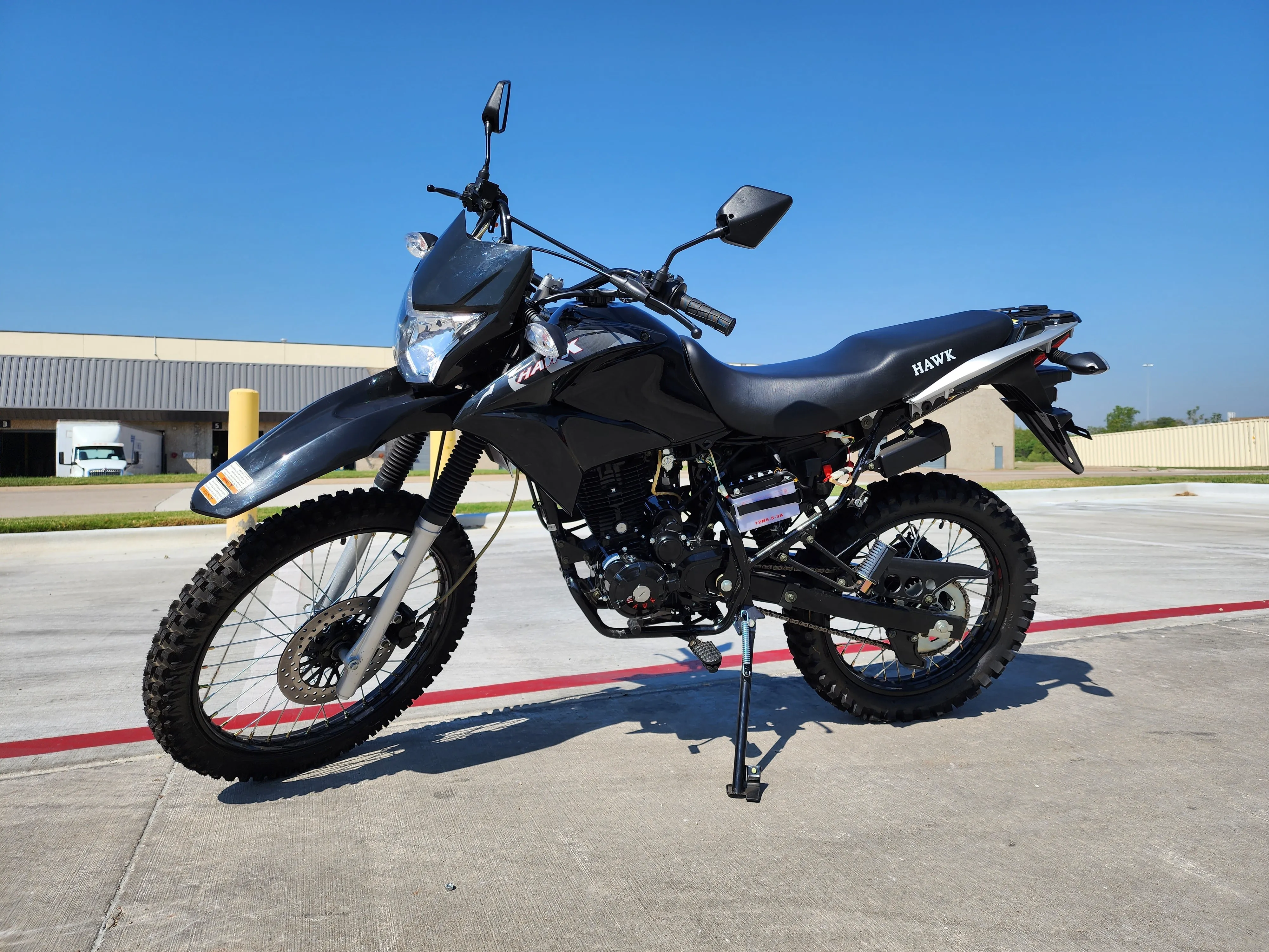 RPS Hawk 250CC Dual Sports Dirt Bike Front Hydraulic Disc Brakes - High Performance Exhaust - 5-Speed Manual Transmission