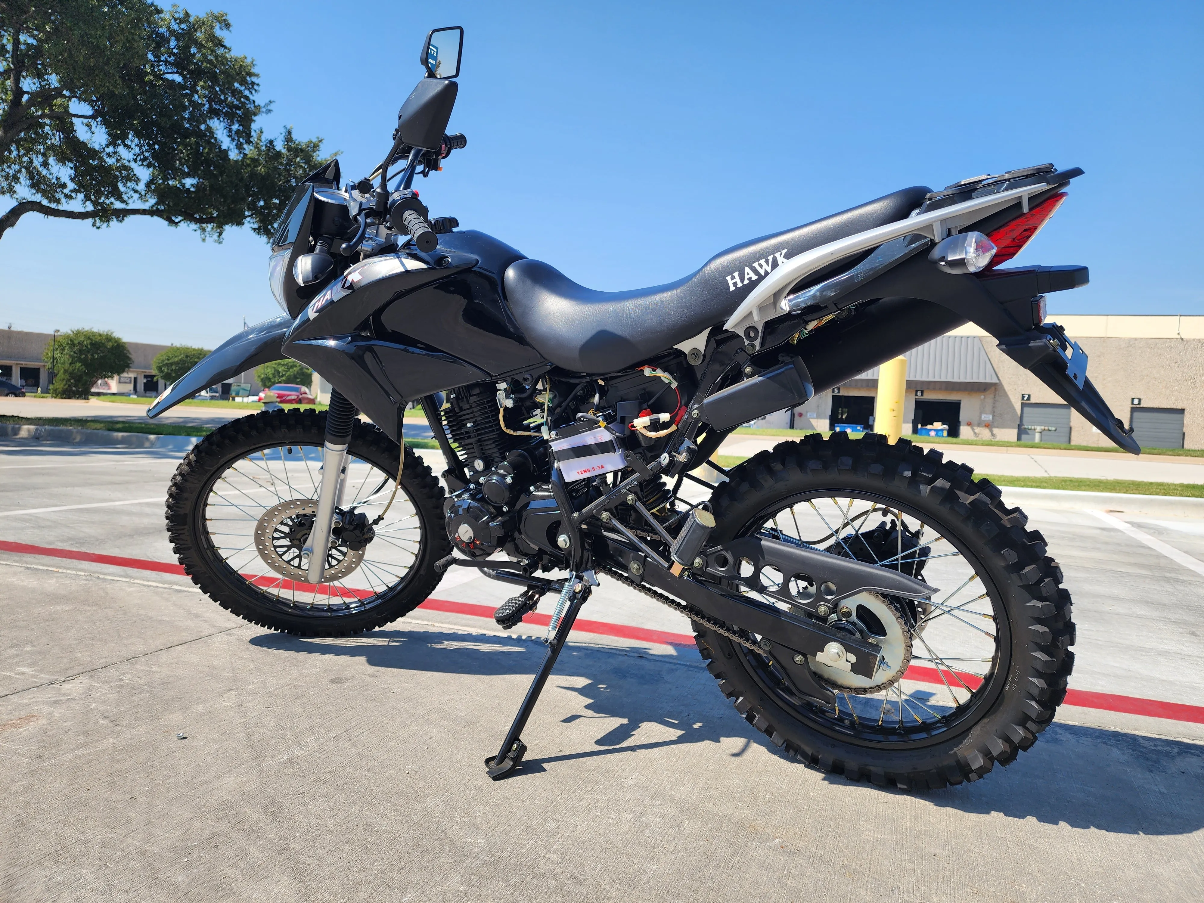 RPS Hawk 250CC Dual Sports Dirt Bike Front Hydraulic Disc Brakes - High Performance Exhaust - 5-Speed Manual Transmission