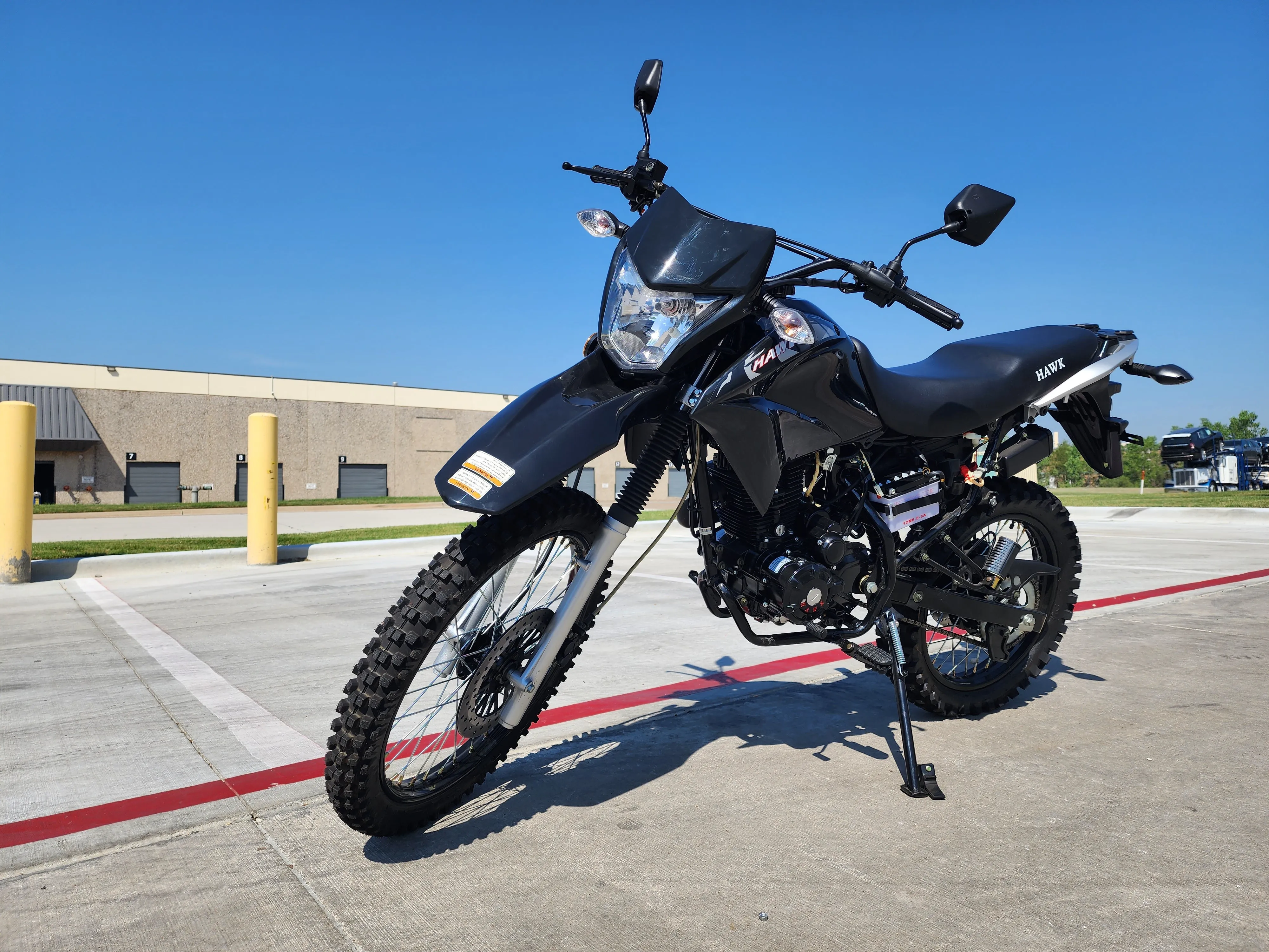 RPS Hawk 250CC Dual Sports Dirt Bike Front Hydraulic Disc Brakes - High Performance Exhaust - 5-Speed Manual Transmission