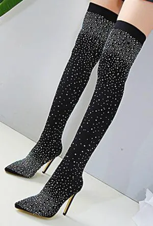 SANNI - SPARKLE STOCKING BOOTS