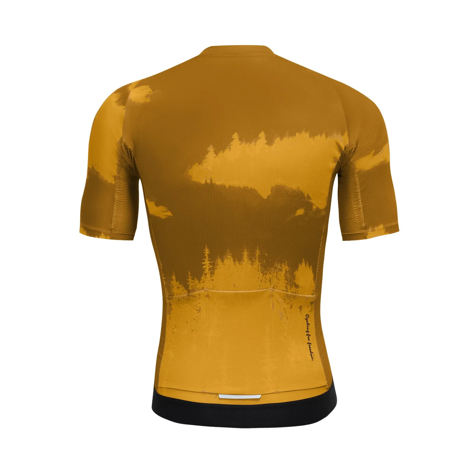 Santic Baron Men's Cycling Jersey Bike Jersey Men Short Sleeve Tan