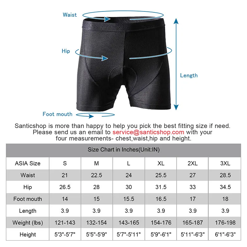 Santic Bosz Black Men Padded Cycling Shorts