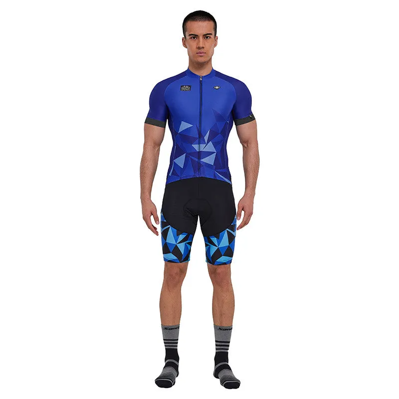 Santic Breathable Blue Jersey & Dreamland Blue Pants Outfit