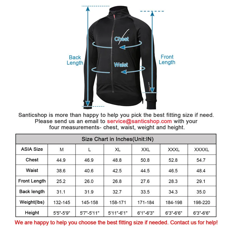 Santic Chuandean Black Men Cycling Jacket