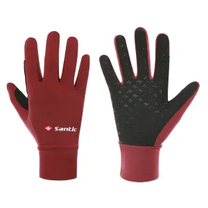 Santic Dorin Red Men Women Cycling Gloves