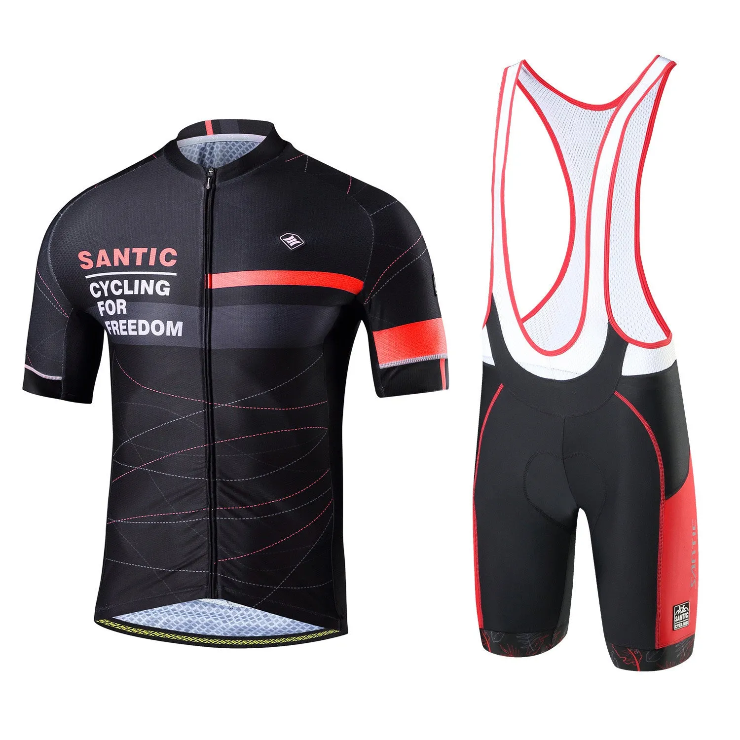 Santic Ethan Jersey & Allock Bib Shorts Set