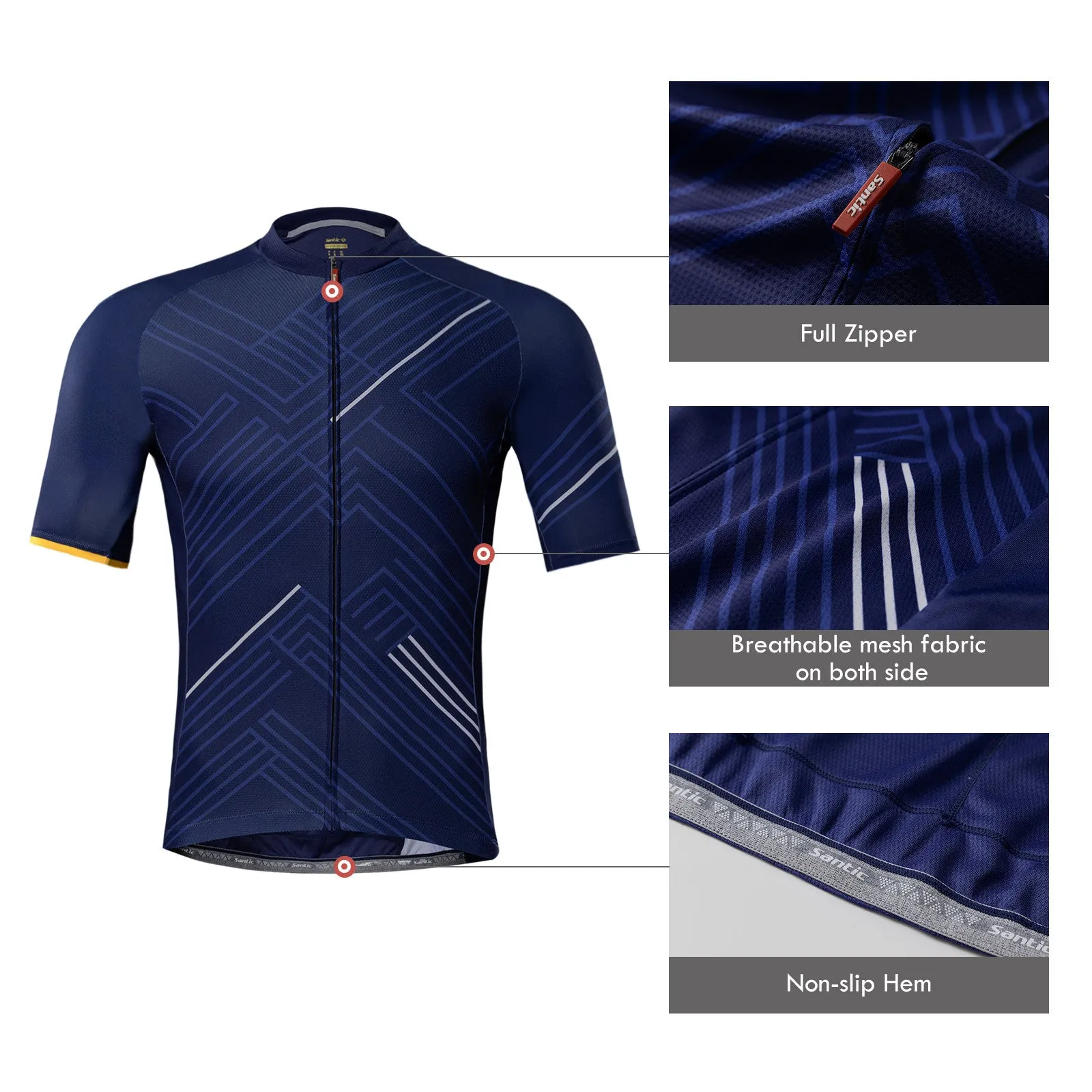 Santic Gelato Navy Men Cycling Jersey