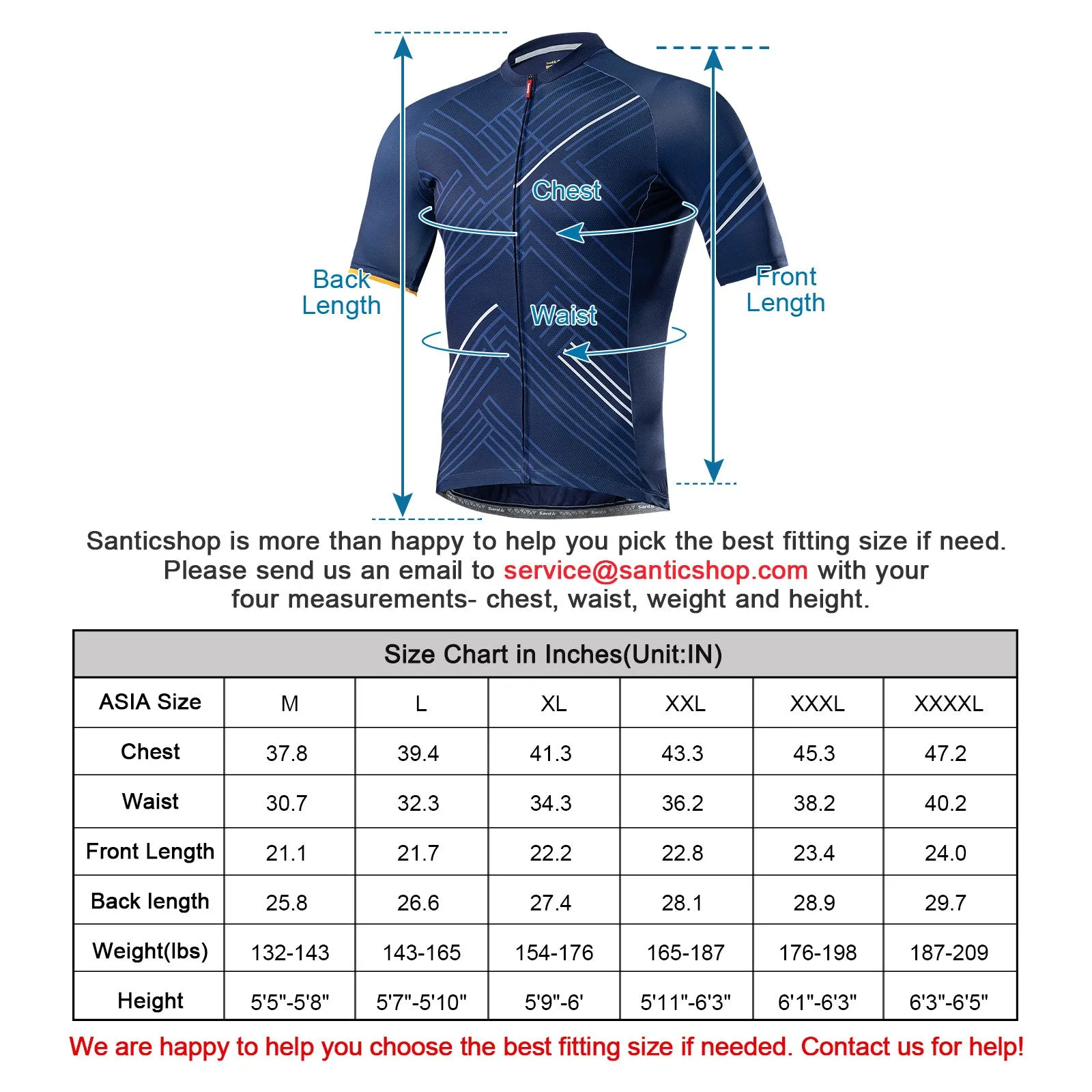 Santic Gelato Navy Men Cycling Jersey