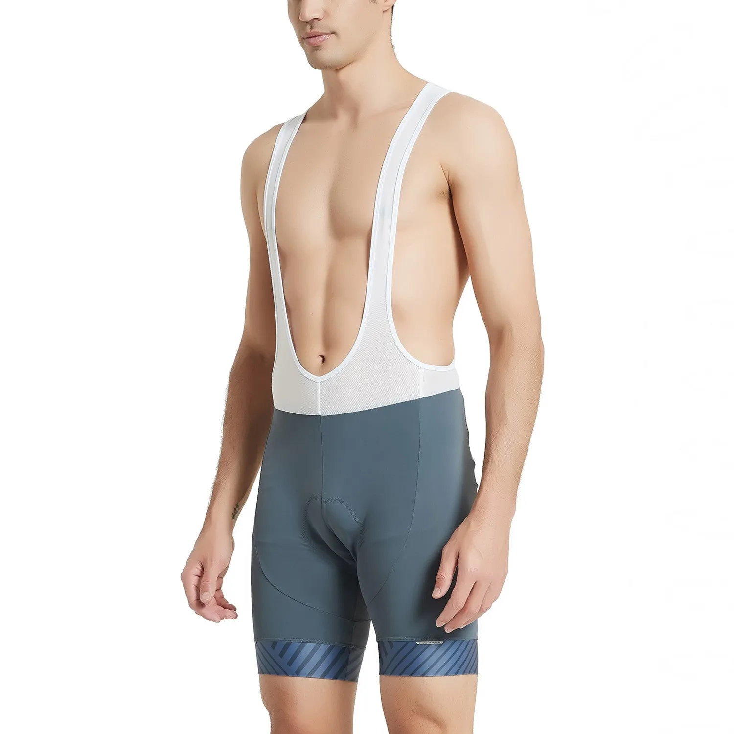 Santic Herman Grey Men Padded Cycling Bib Short