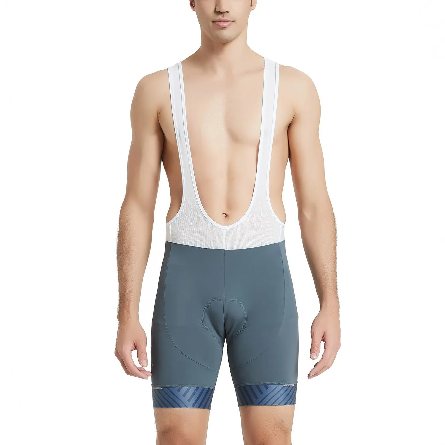 Santic Herman Grey Men Padded Cycling Bib Short