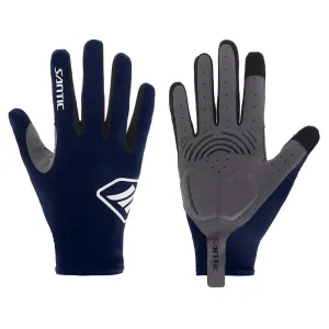 Santic Lance Men Navy Cycling Gloves Full Finger