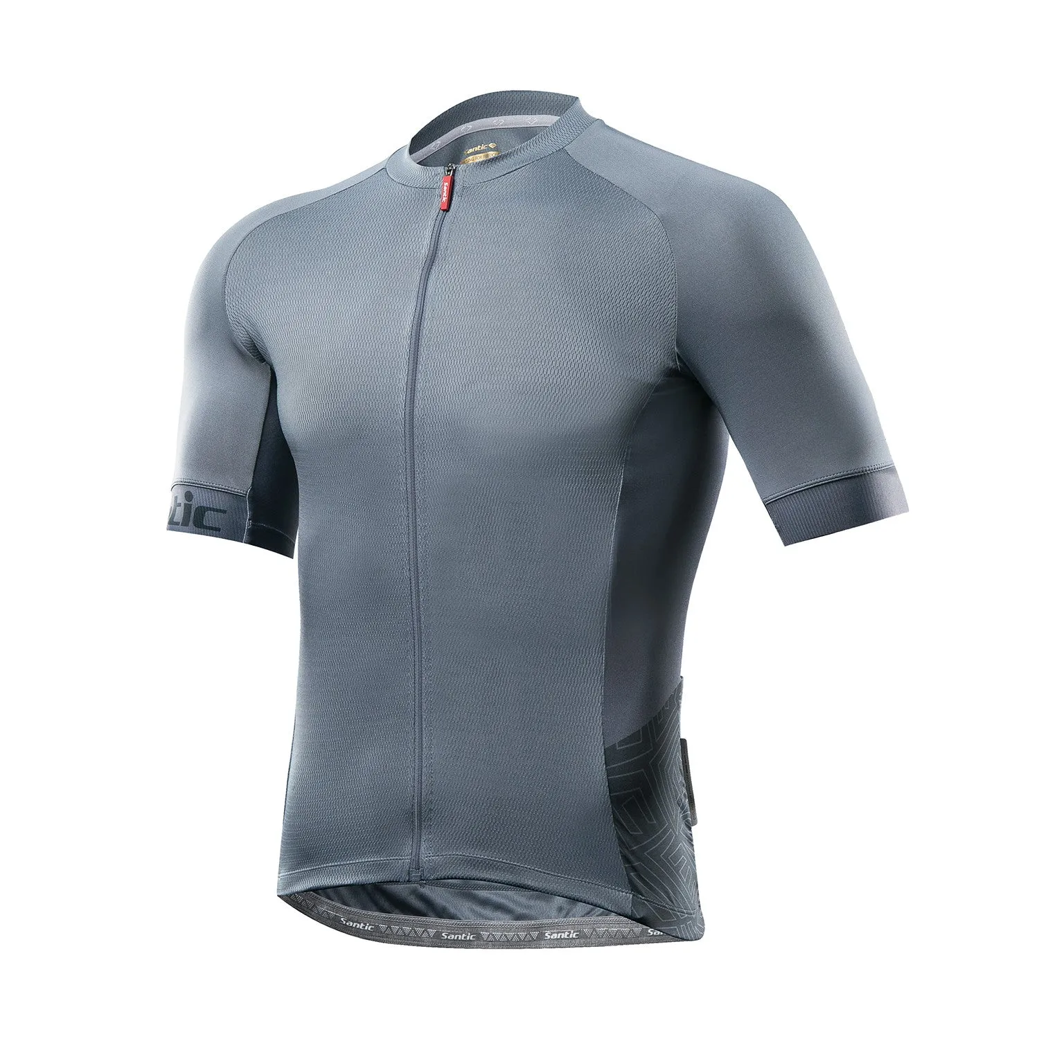 Santic Yorkson Grey Men Cycling Jersey Short Sleeve