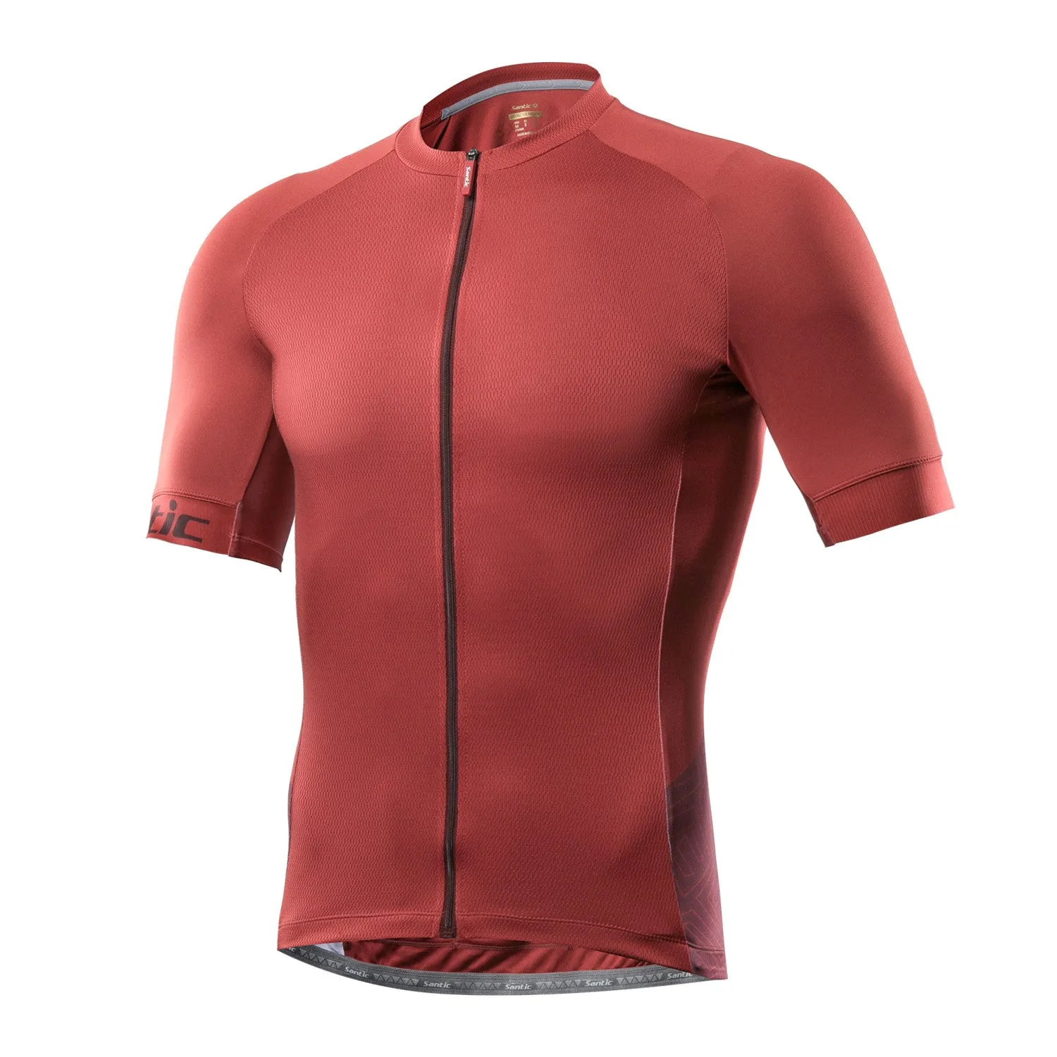 Santic Yorkson Red Men Cycling Jersey Short Sleeve