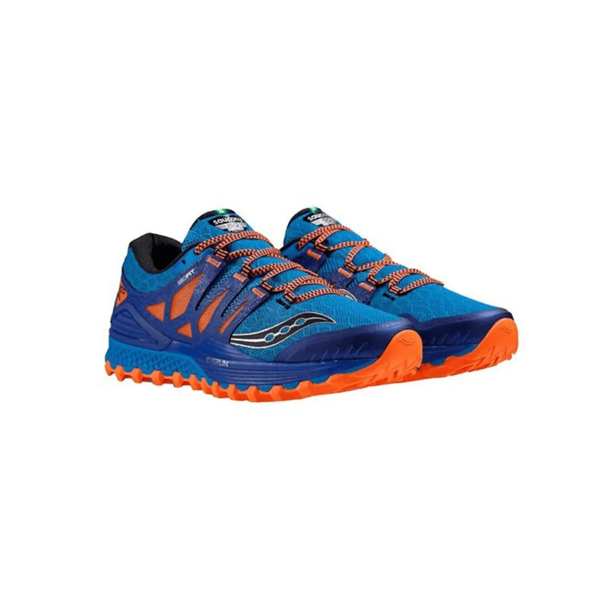 Saucony Xodus ISO Running Shoes Blue Orange