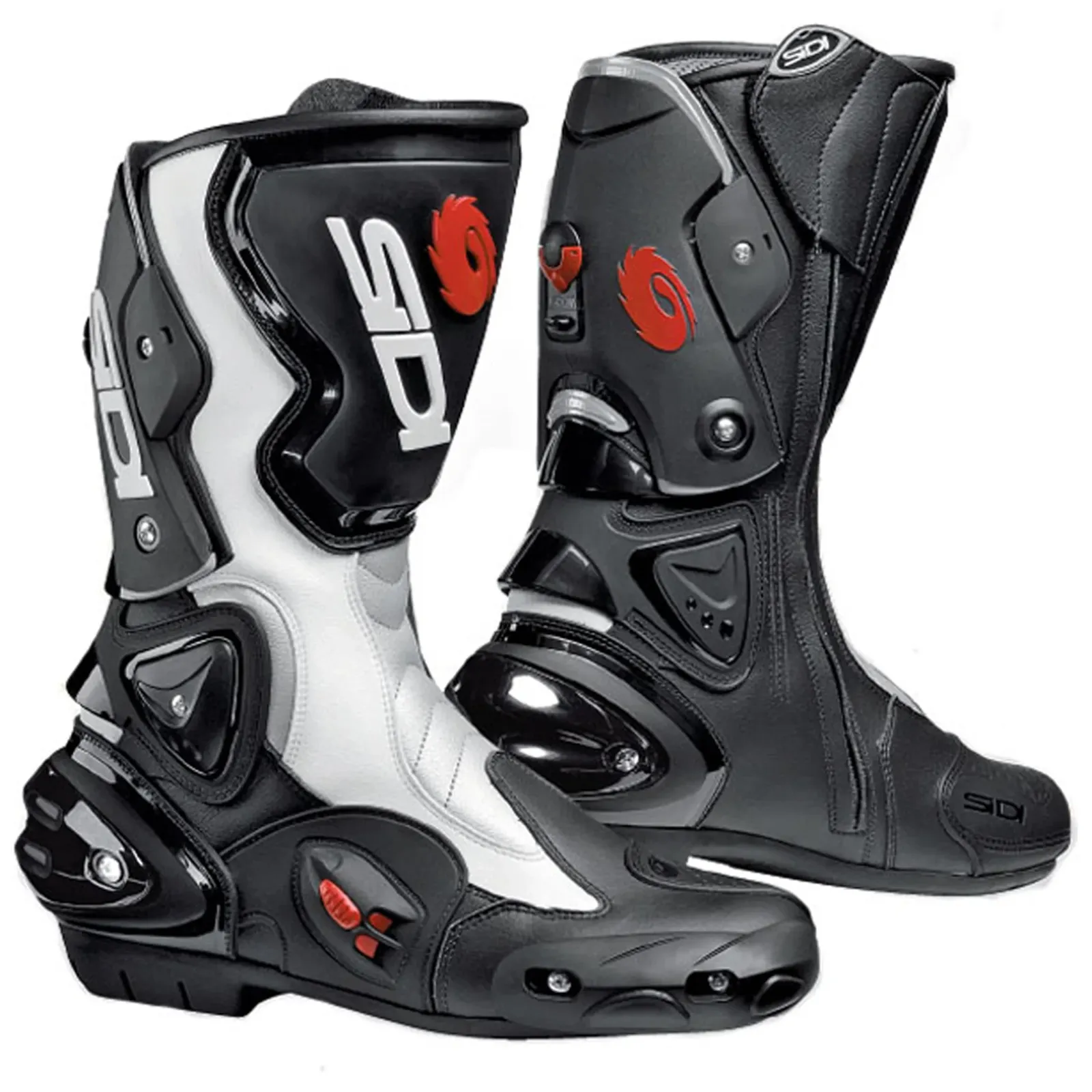 Sidi Vertigo Evo Racing Sports Motorcycle Boots - Black/White