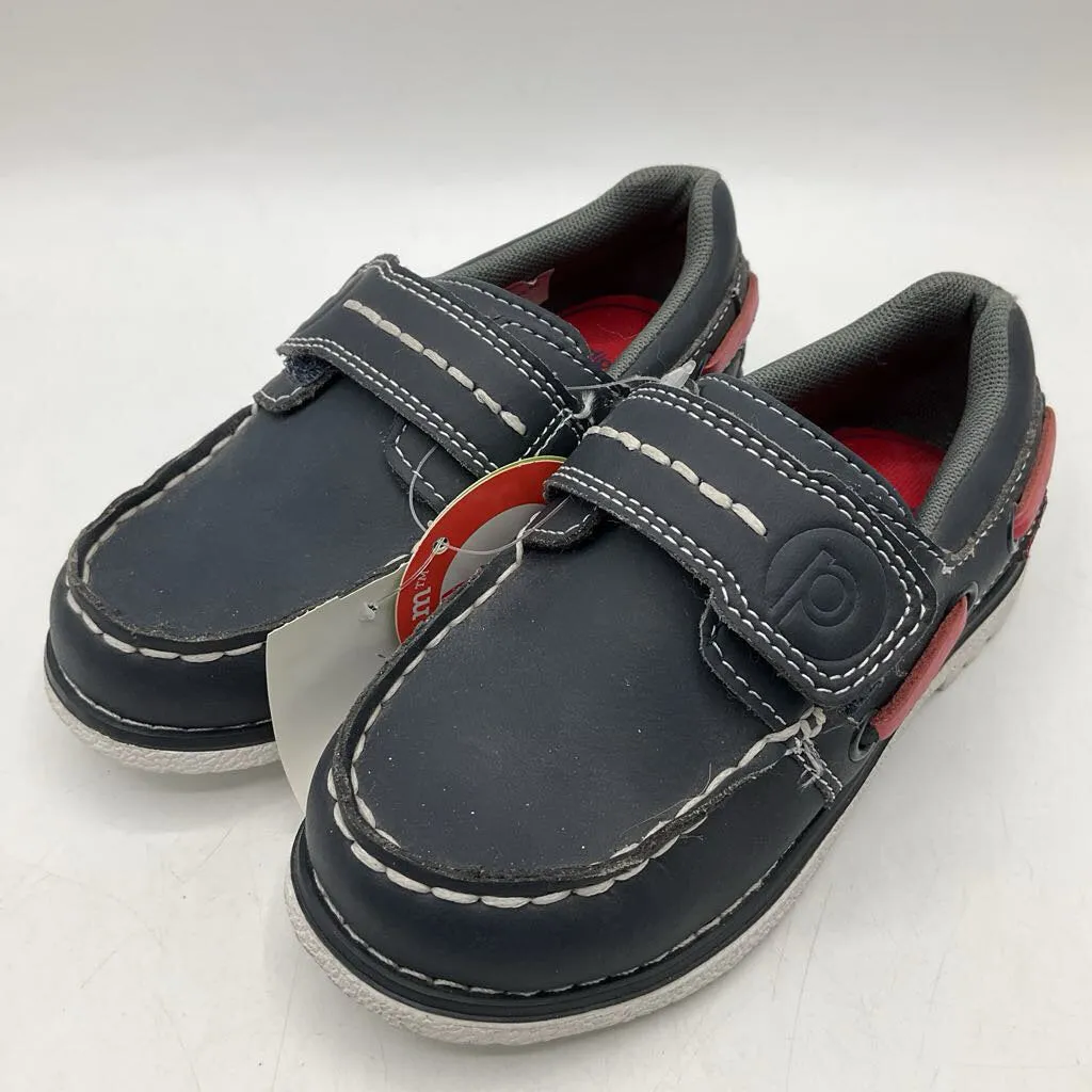 Size 8.5: Pediped Norm/NAVY Slip On Velcro Boat Shoes NEW