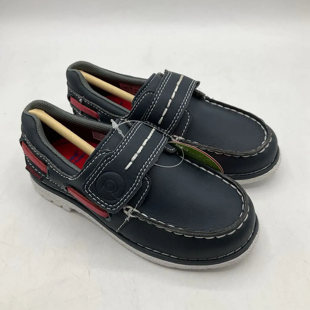 Size 9-9.5: Pediped Norm/NAVY Slip On Velcro Boat Shoes NEW