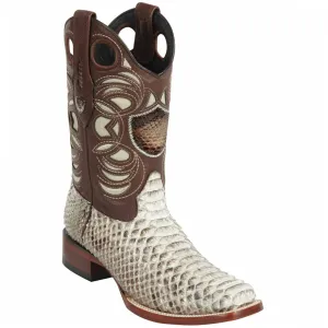 Square Toe Snakeskin Boots