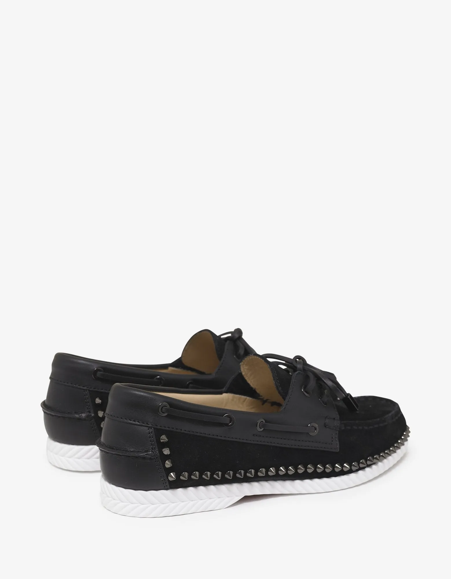 Steckel Flat Crosta Wax Boat Shoes