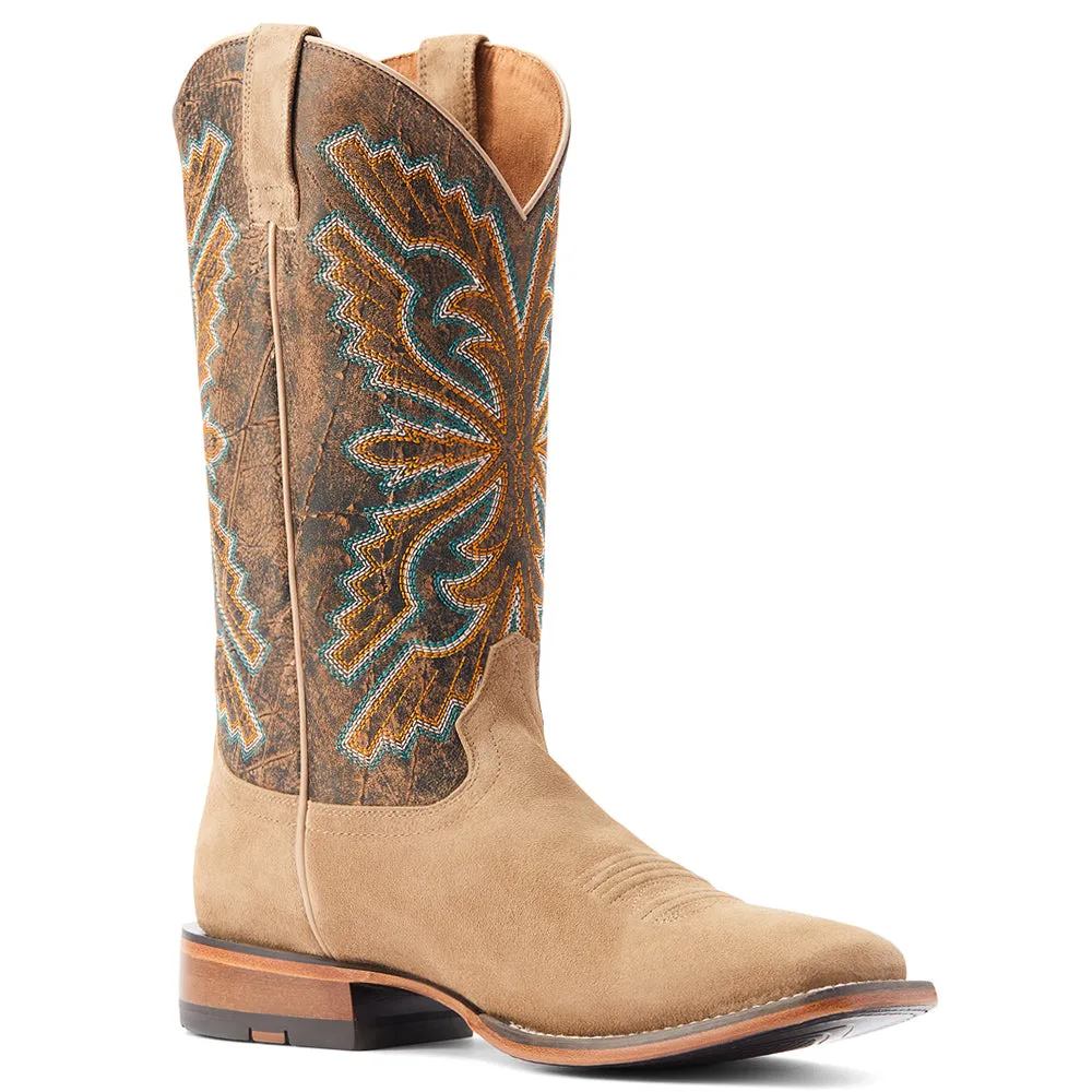 Sting Western Embroidered Square Toe Cowboy Boots