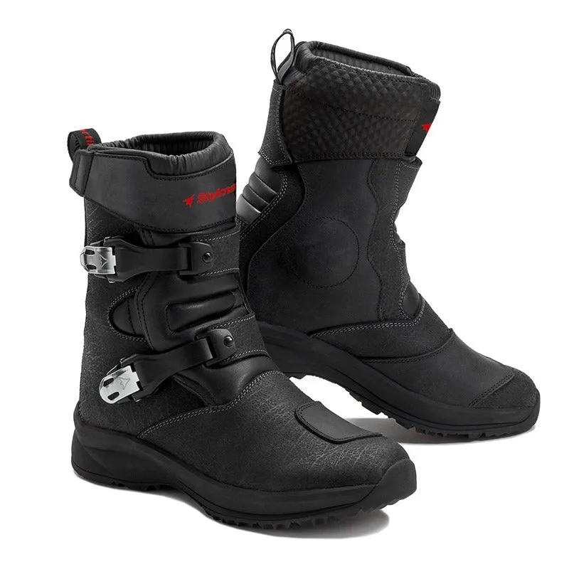 Stylmartin Navajo Evo Low WP Touring Motorcycle Boots in Black