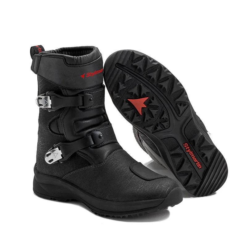 Stylmartin Navajo Evo Low WP Touring Motorcycle Boots in Black