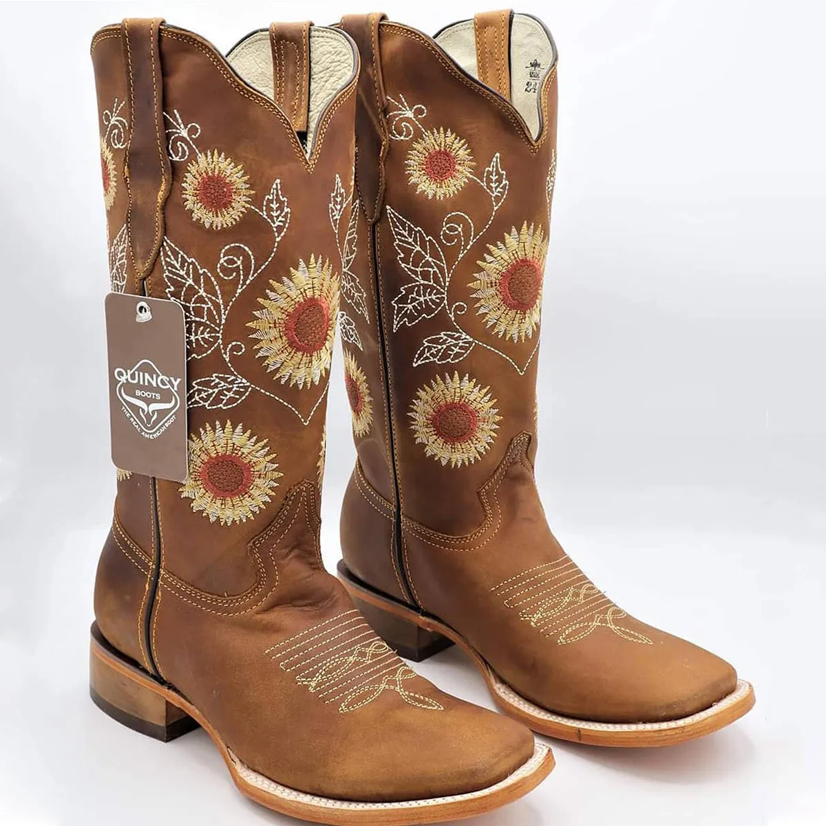 Sunflower Cowgirl Boots