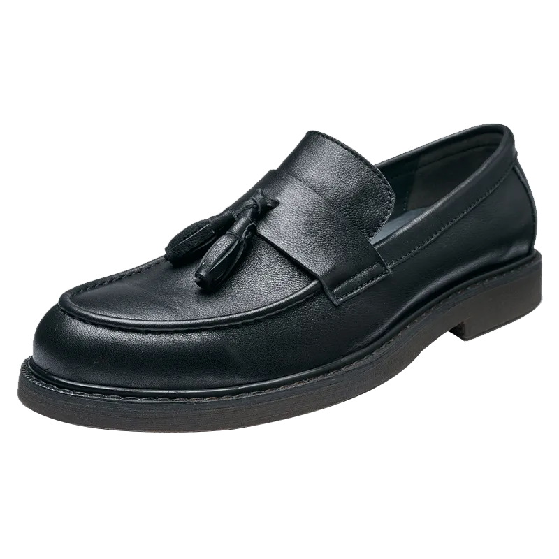 TasselLuxo Cow Leather Slip On Loafers