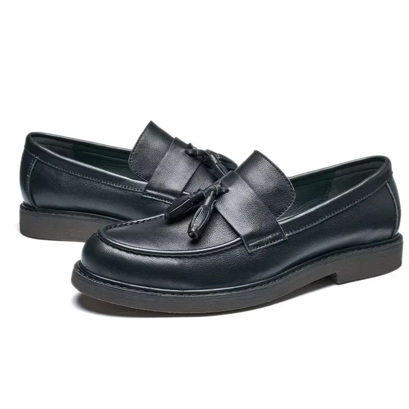 TasselLuxo Cow Leather Slip On Loafers