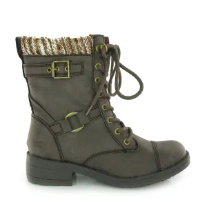 Thunder Brown Biker Boot