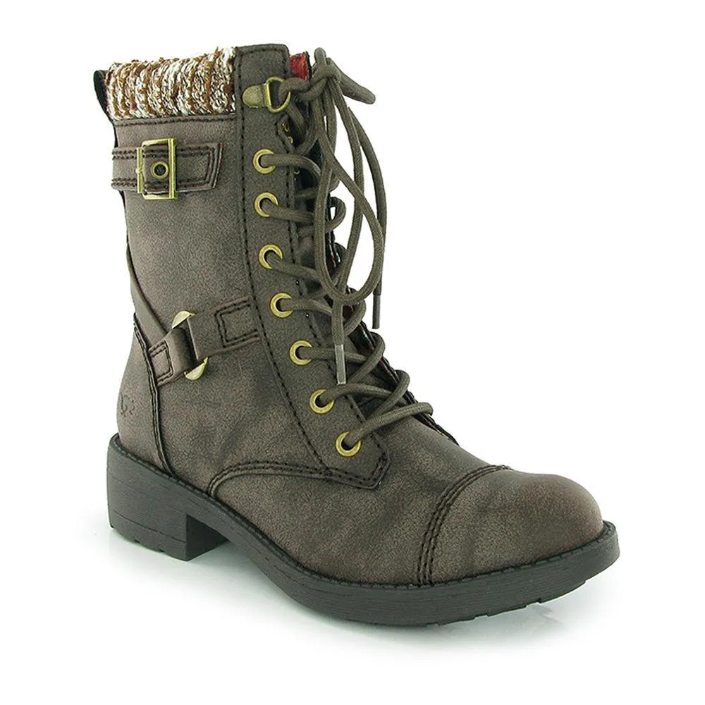 Thunder Brown Biker Boot