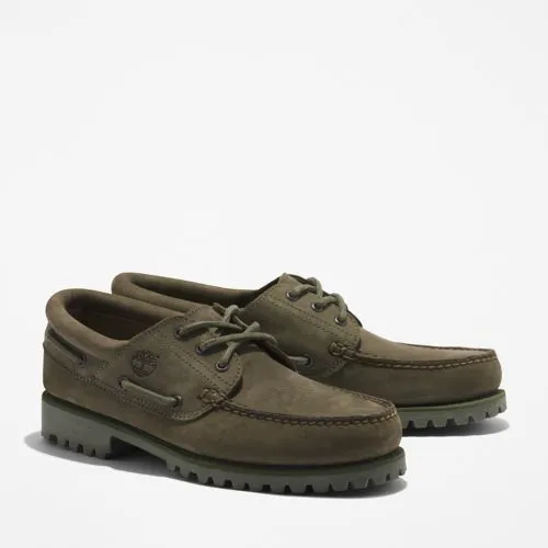 Timberland AUTHENTIC HANDSEWN BOAT SHOE Men’s - DARK GREEN NUBUCK