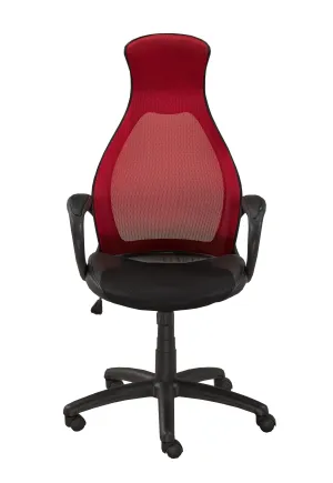 Tivoli Office Chair , Black/Red