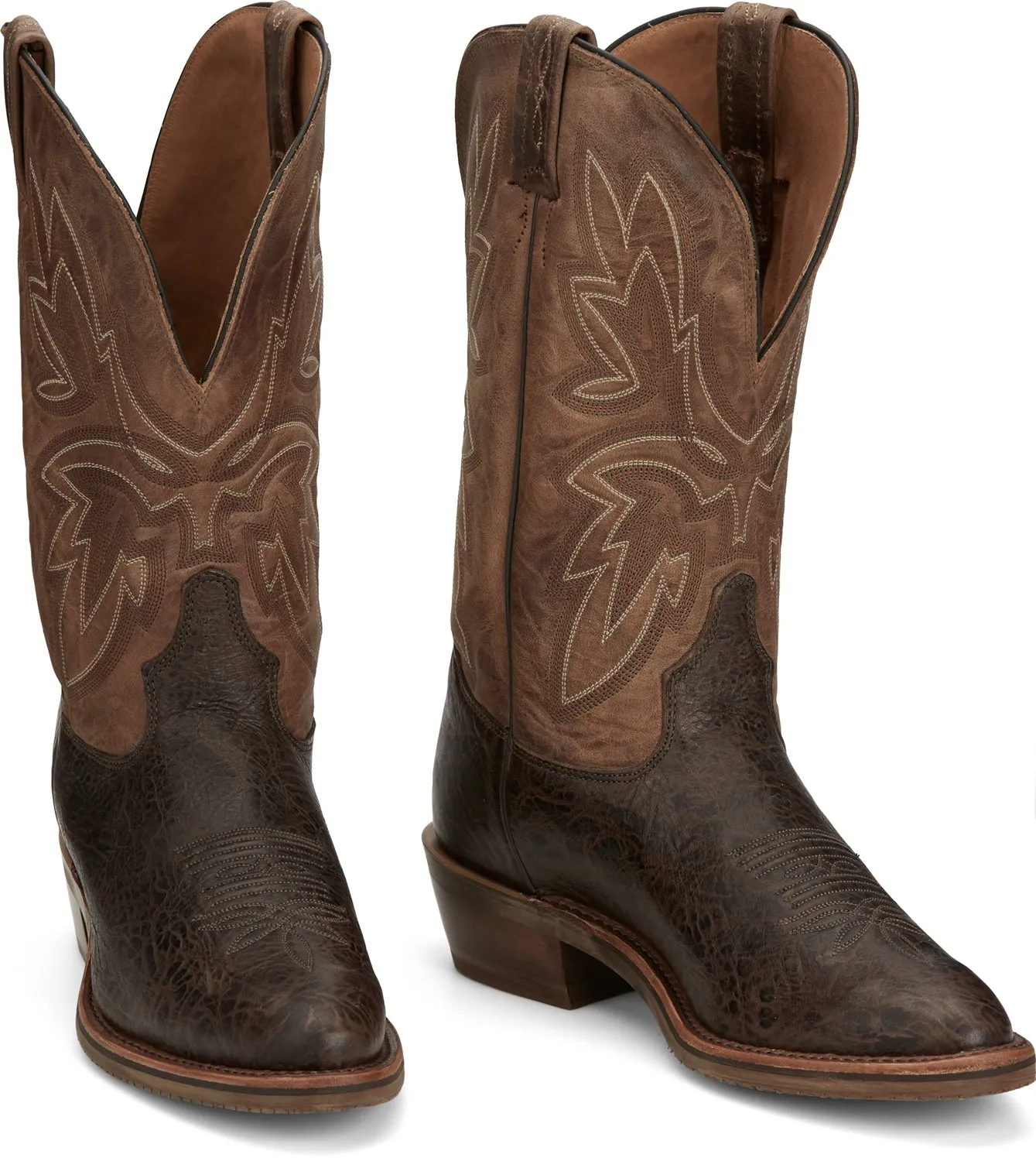 Tony Lama Mens Fernando Brown Cowhide Cowboy Boots