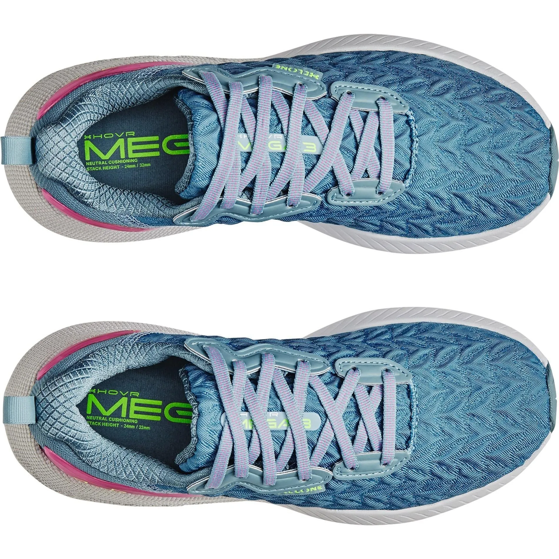 Under Armour HOVR Mega 3 Clone Womens Running Shoes - Blue