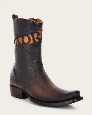 Urban engraved brown boot