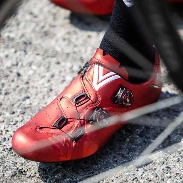 Vittoria Road Cycling Shoes Carbon Sole Velar Red