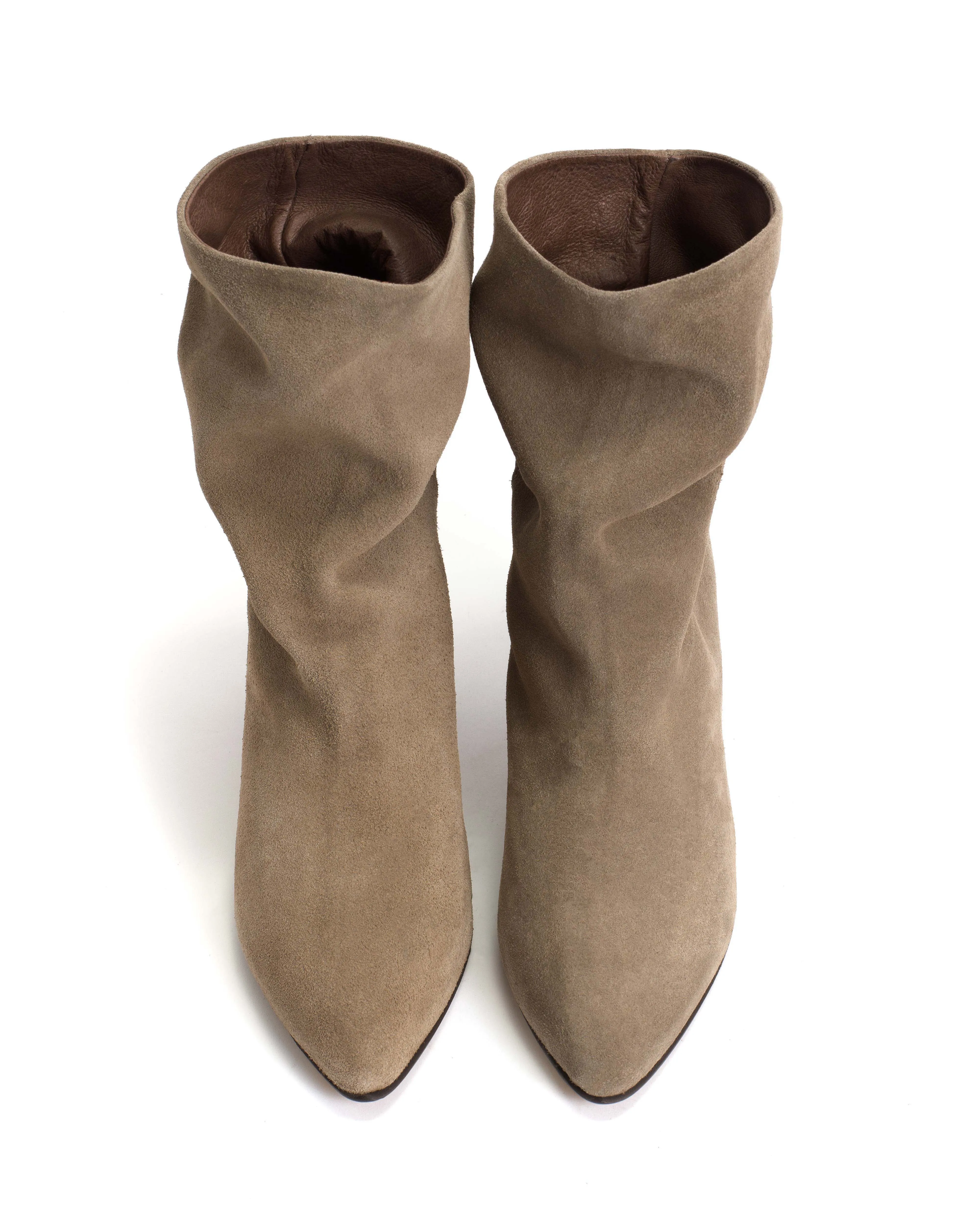 Vully 50 stiletto Calf suede Mushroom