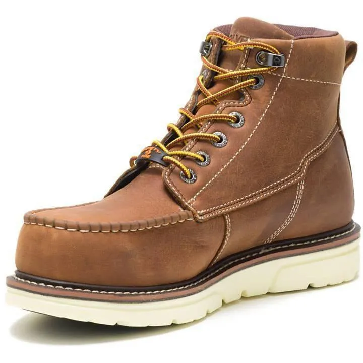 Wolverine Men's I-90 Durashock 6" Soft Toe WP Wedge Work Boot- Tan - W200051