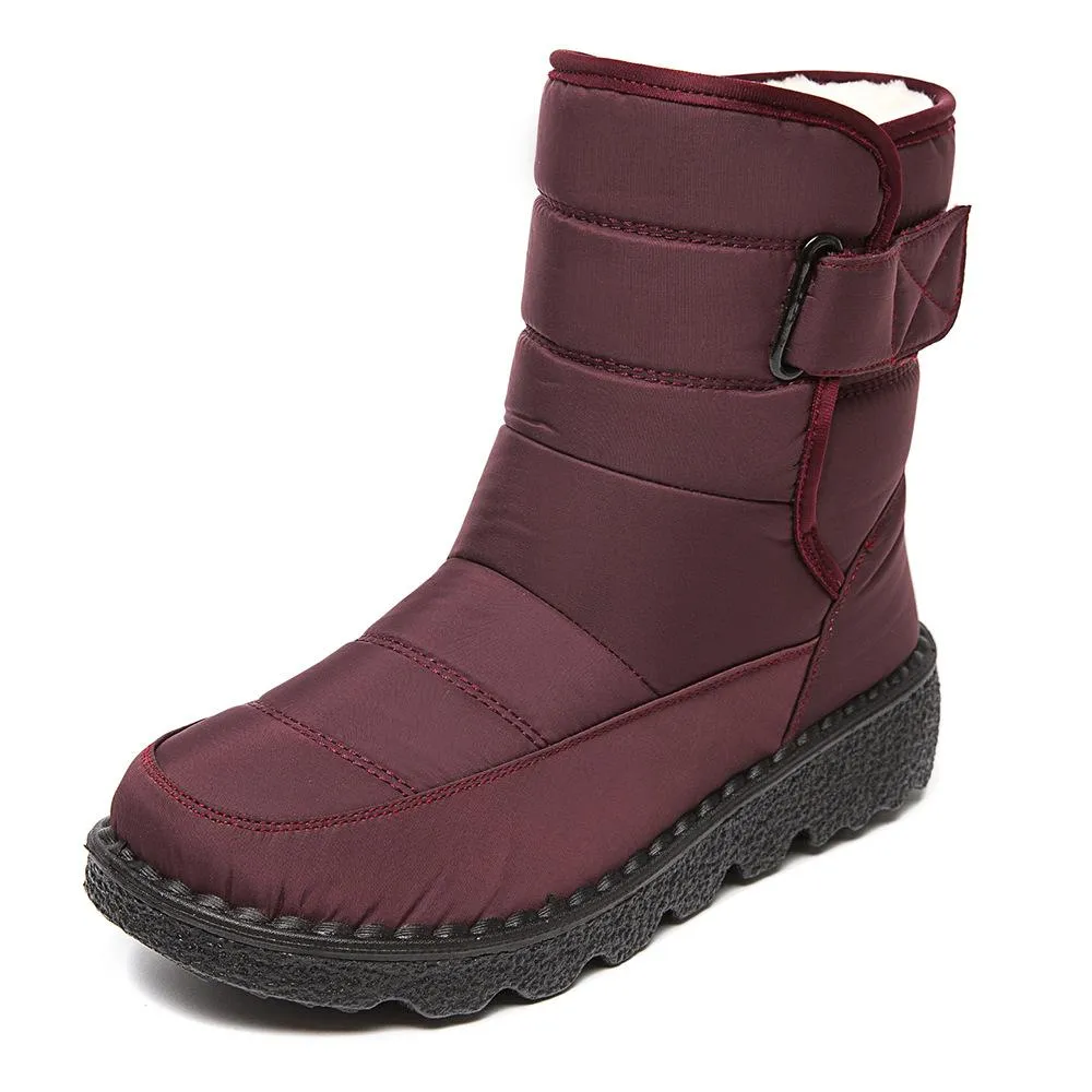 Women winter waterproof antiskid platform snow boots