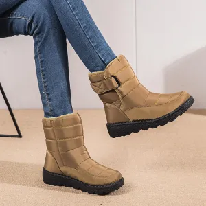 Women winter waterproof antiskid platform snow boots