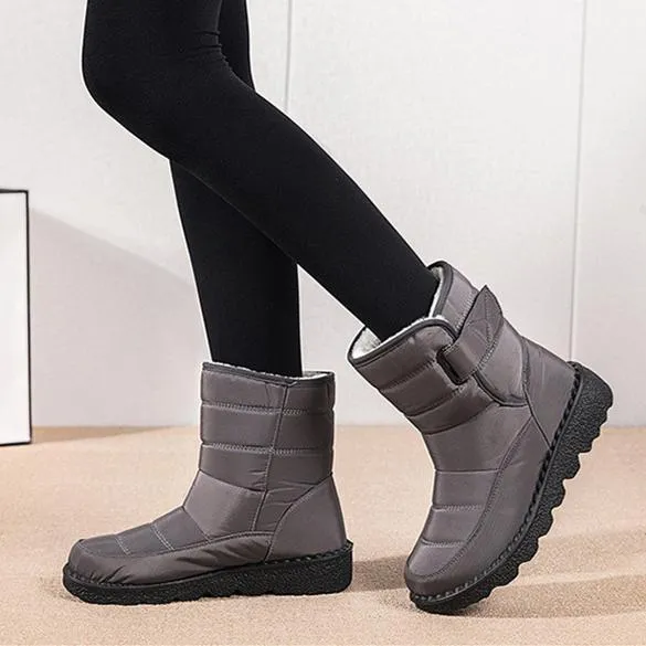 Women winter waterproof antiskid platform snow boots