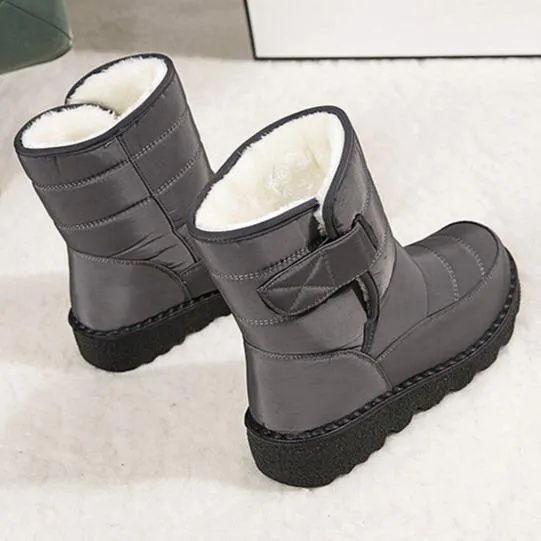 Women winter waterproof antiskid platform snow boots