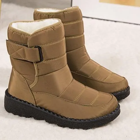 Women winter waterproof antiskid platform snow boots