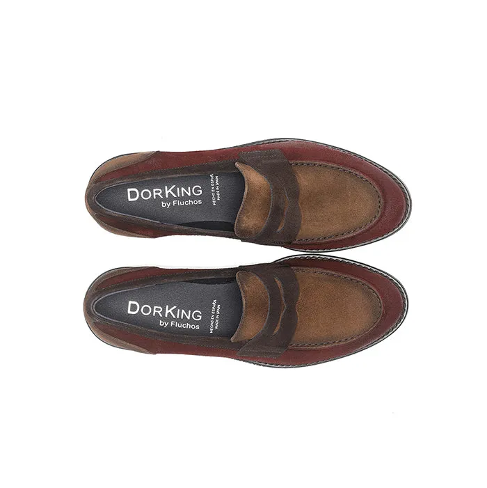 Womens Dorking Harvard Loafer in Brick