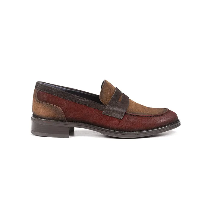 Womens Dorking Harvard Loafer in Brick