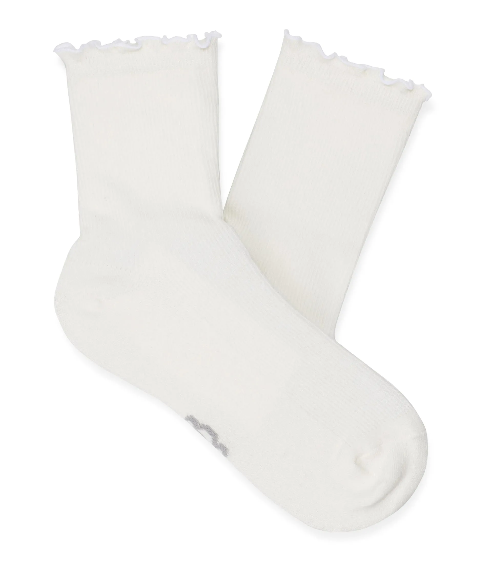 Women's Socks UGG KARSYN Lettuce Edge Socks 1125531 WHITE