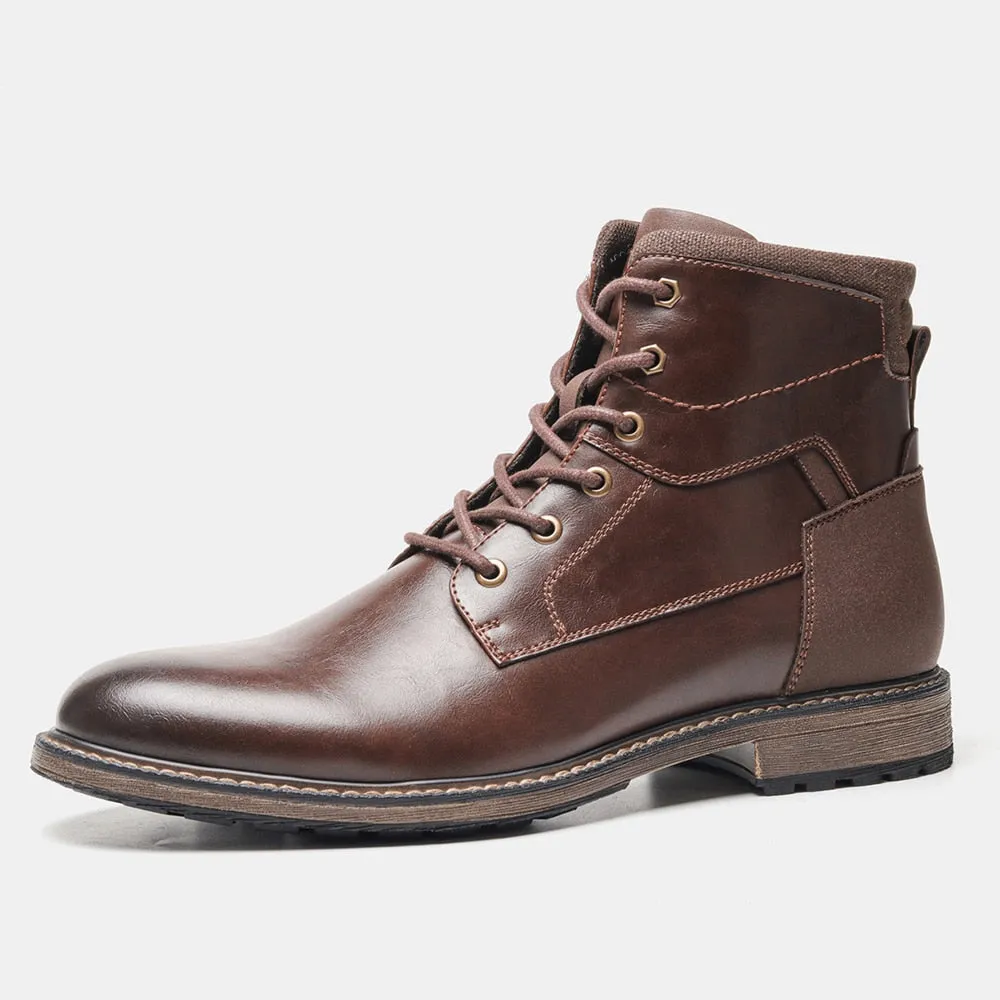 Yeknu Men Boots Brand Comfortable Fashion Ankle Boots #Al652