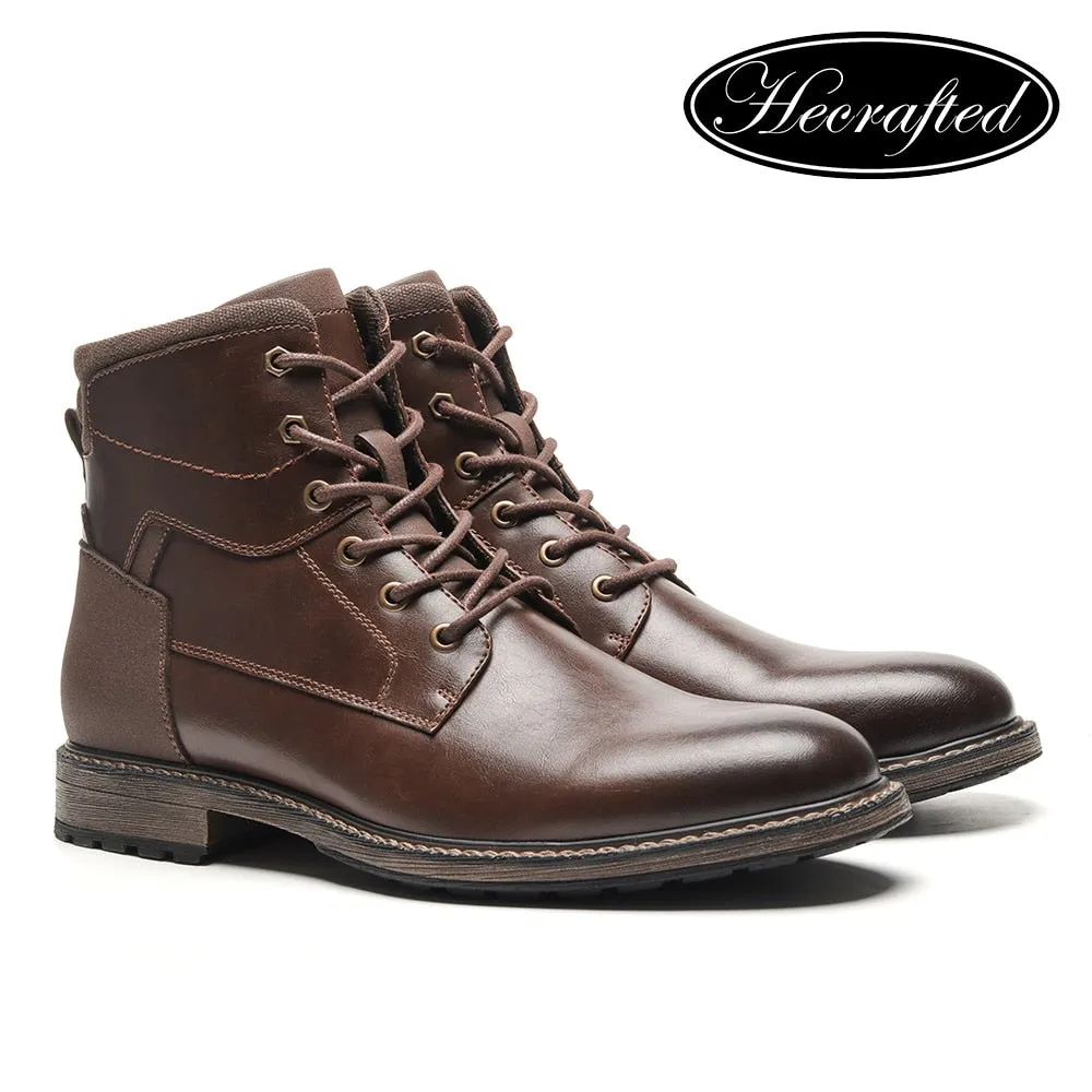 Yeknu Men Boots Brand Comfortable Fashion Ankle Boots #Al652